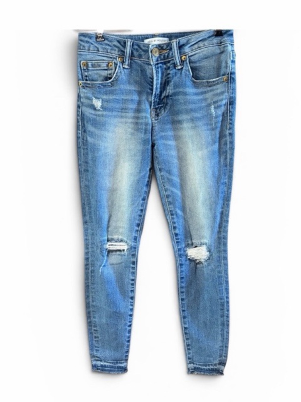 Azul By‎ Moussy Distressed Skinny Crop Jeans